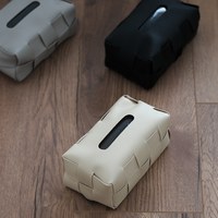 mørk 奶油皮革衛生紙套